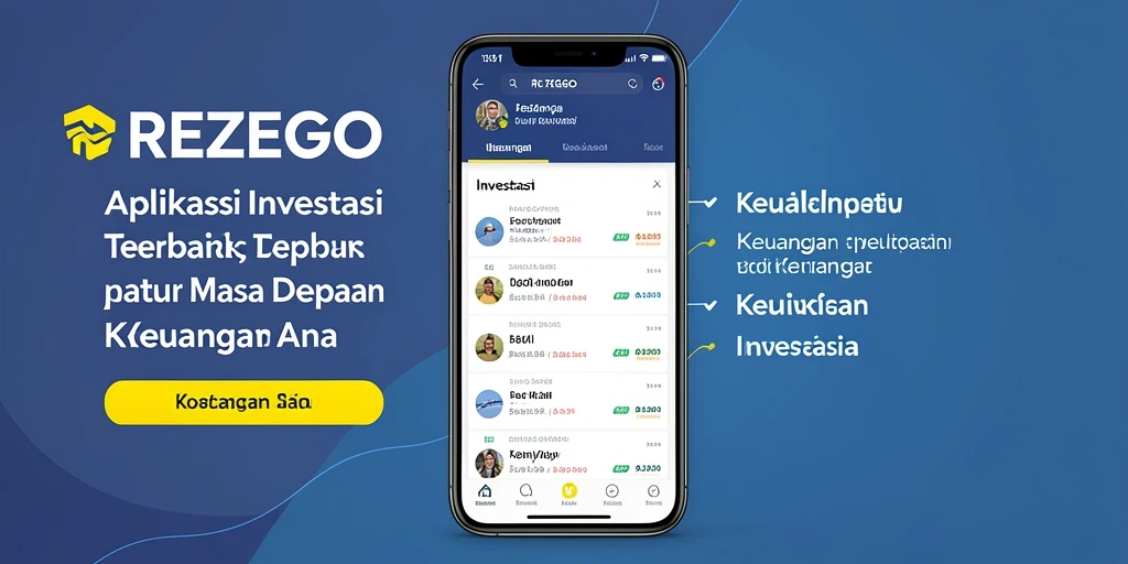 Antarmuka pengguna REZEGO yang sederhana dan informatif.